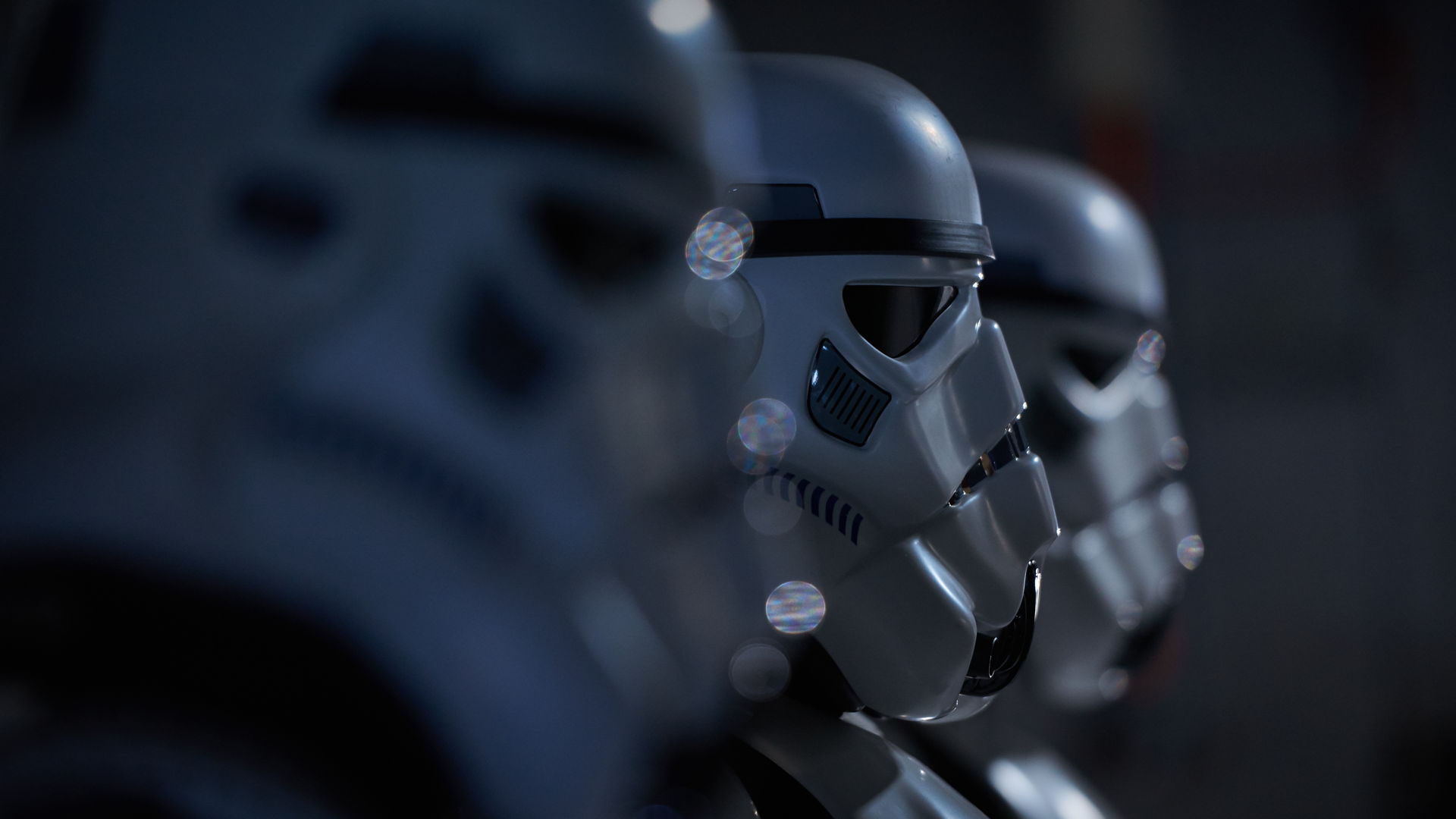 Storm troopers in a line depth of field - Star Wars Fan Film