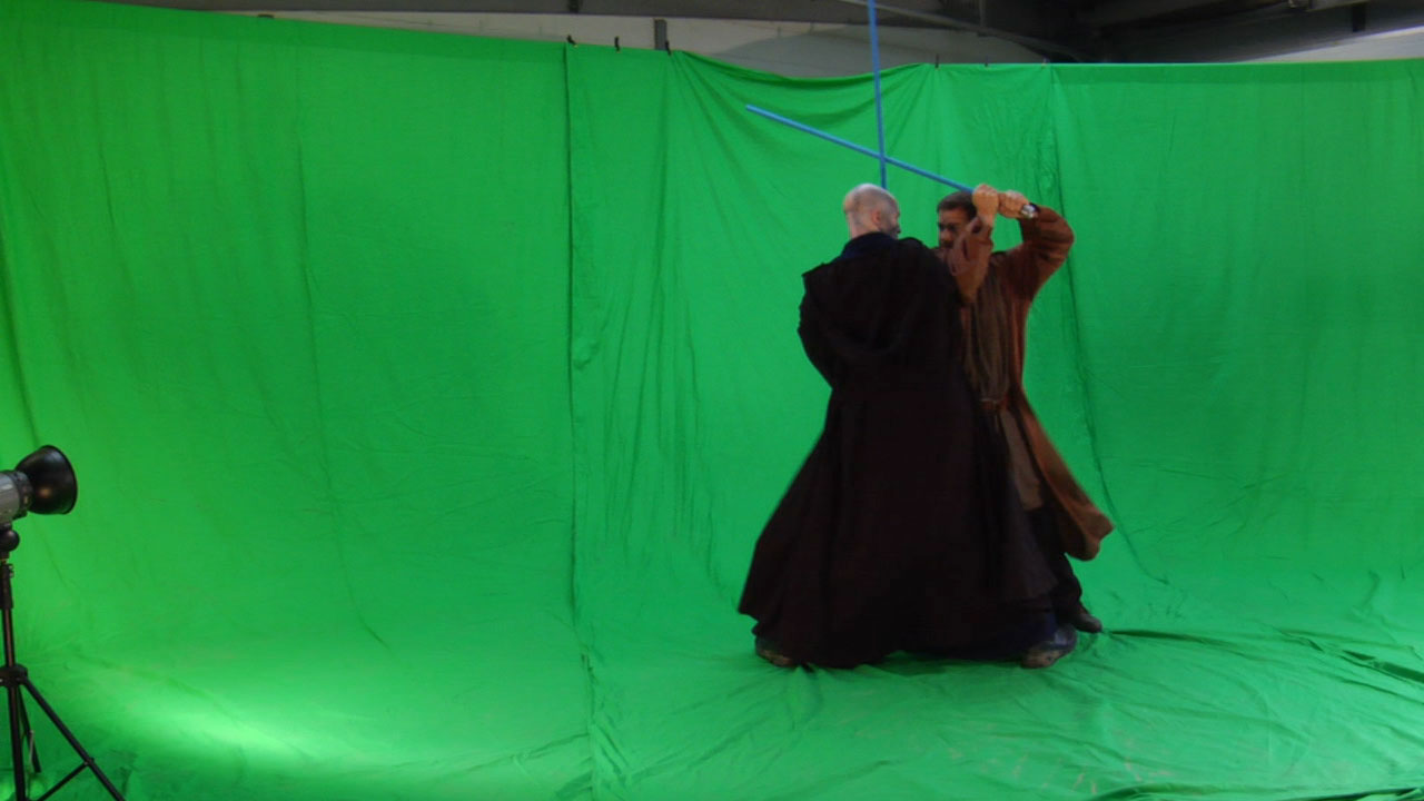 Green screen plate of old Star Wars project