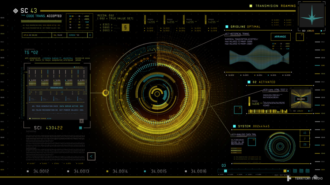 Guardians of the Galaxy UI design