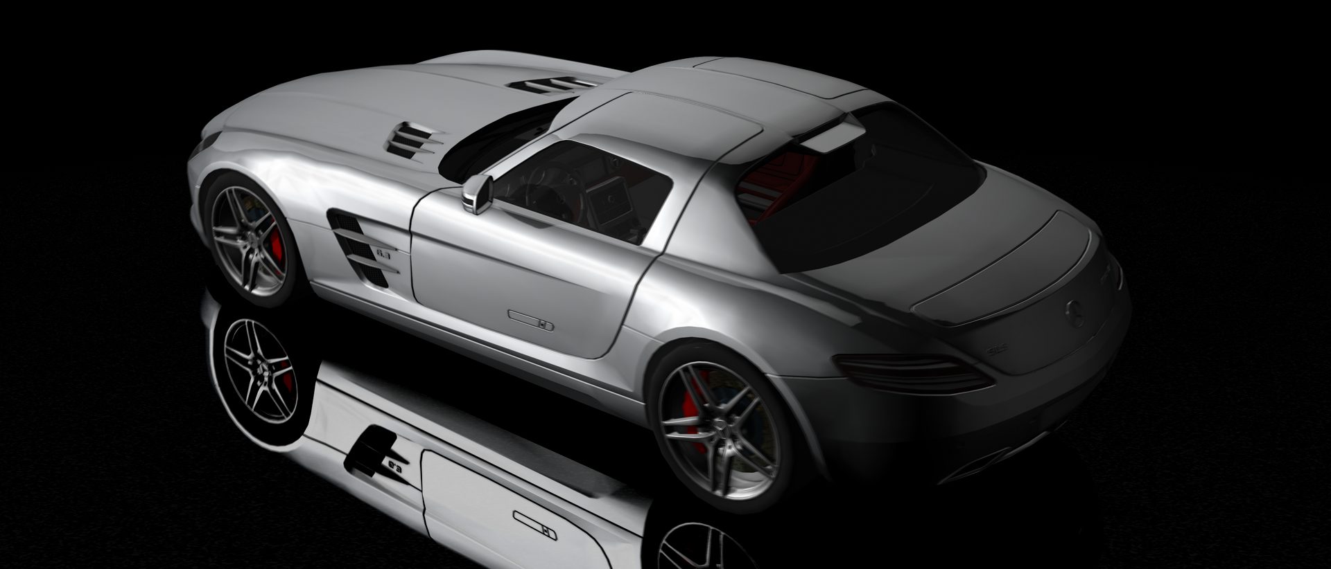 3D rendered car model in HitFilm Pro