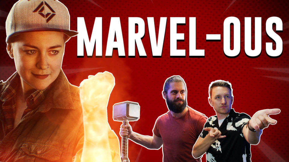 Marvel-ous VFX masterclass thumbnail, Captain Marvel energy effect, Thor's hammer, Spider-Man web effect