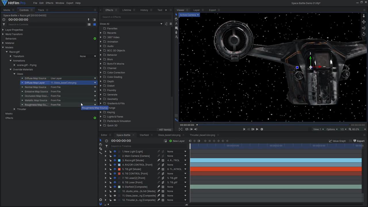 How to create Star Wars space battle VFX - Adding 3d lighting