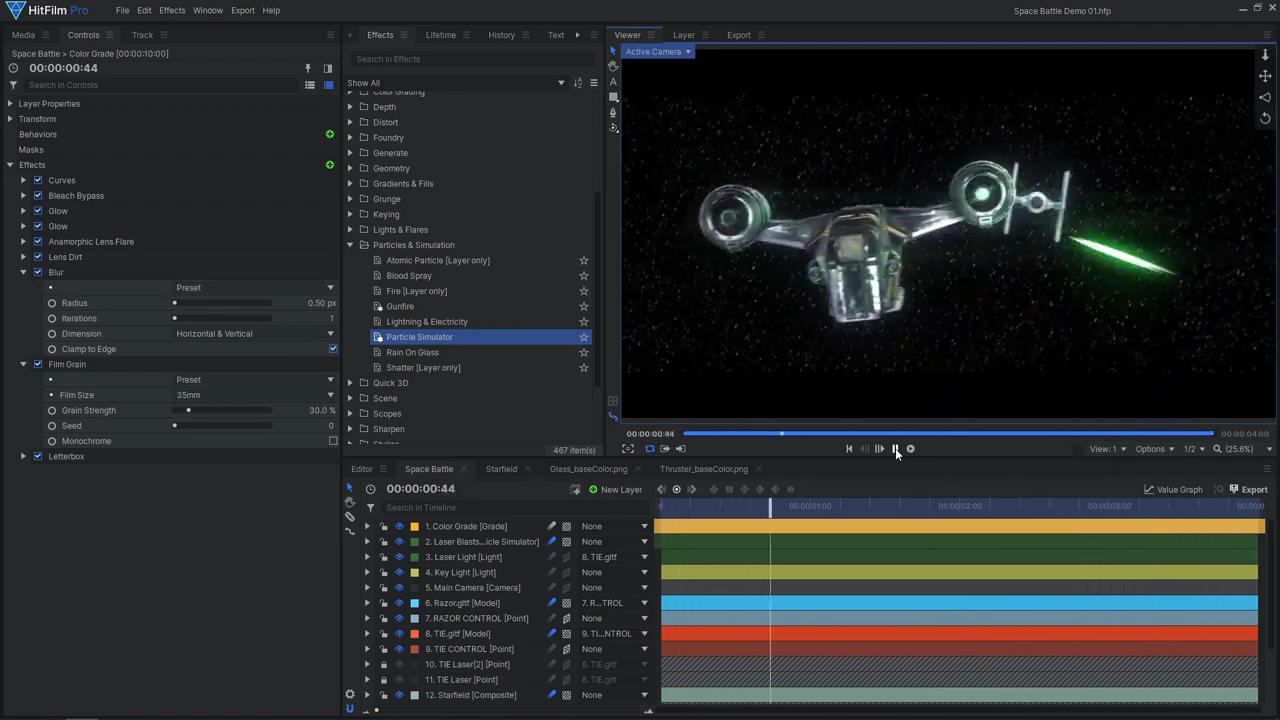 How to create Star Wars space battle VFX - the final color grade