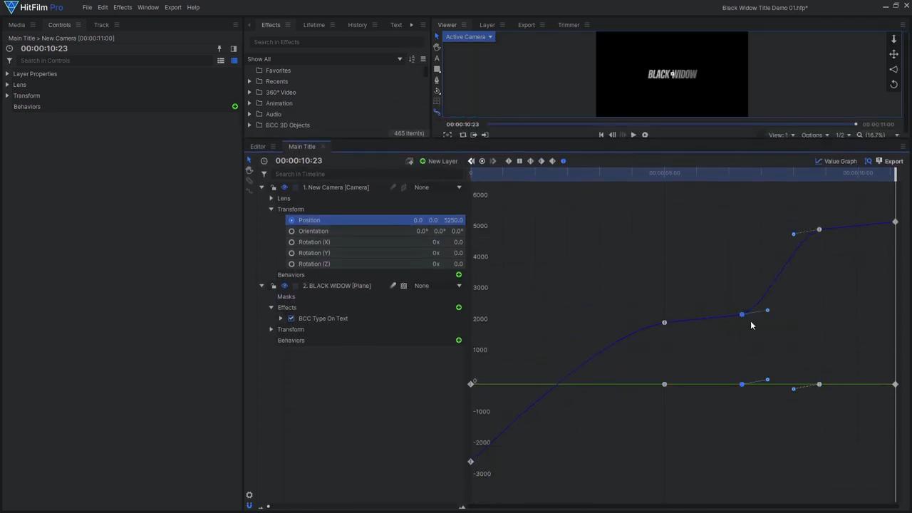 How to create an epic Black Widow inspired title sequence - altering the value graph