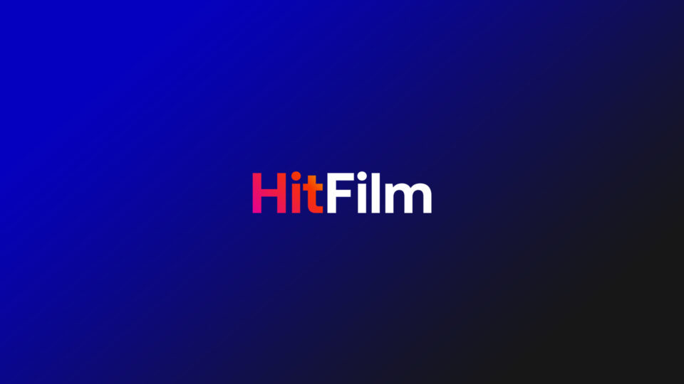 HitFilm logo on blue background
